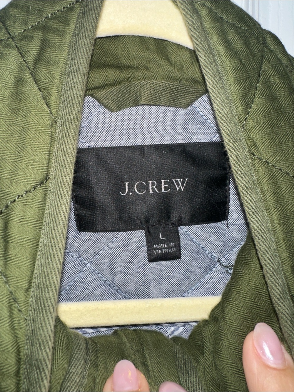 J. Crew Quilted Utility Jacket - Olive Green - Size L - Picture 4 of 6
